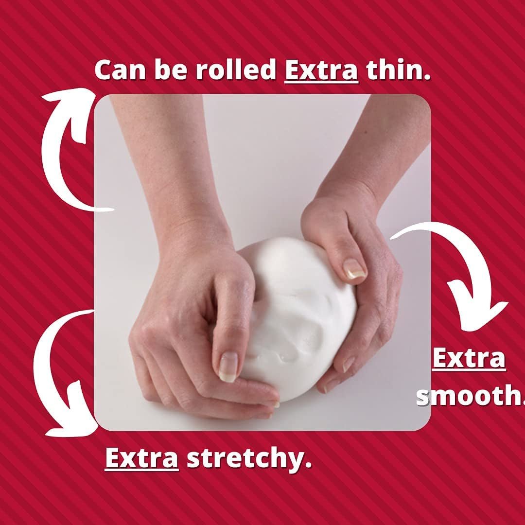 Ekstra Fondant Sort 1 kg - Ekstra elastisk fondant med vaniljesmag, perfekt til dækning af kager - Sort - 1 kg Sukkerpasta Naty Shop