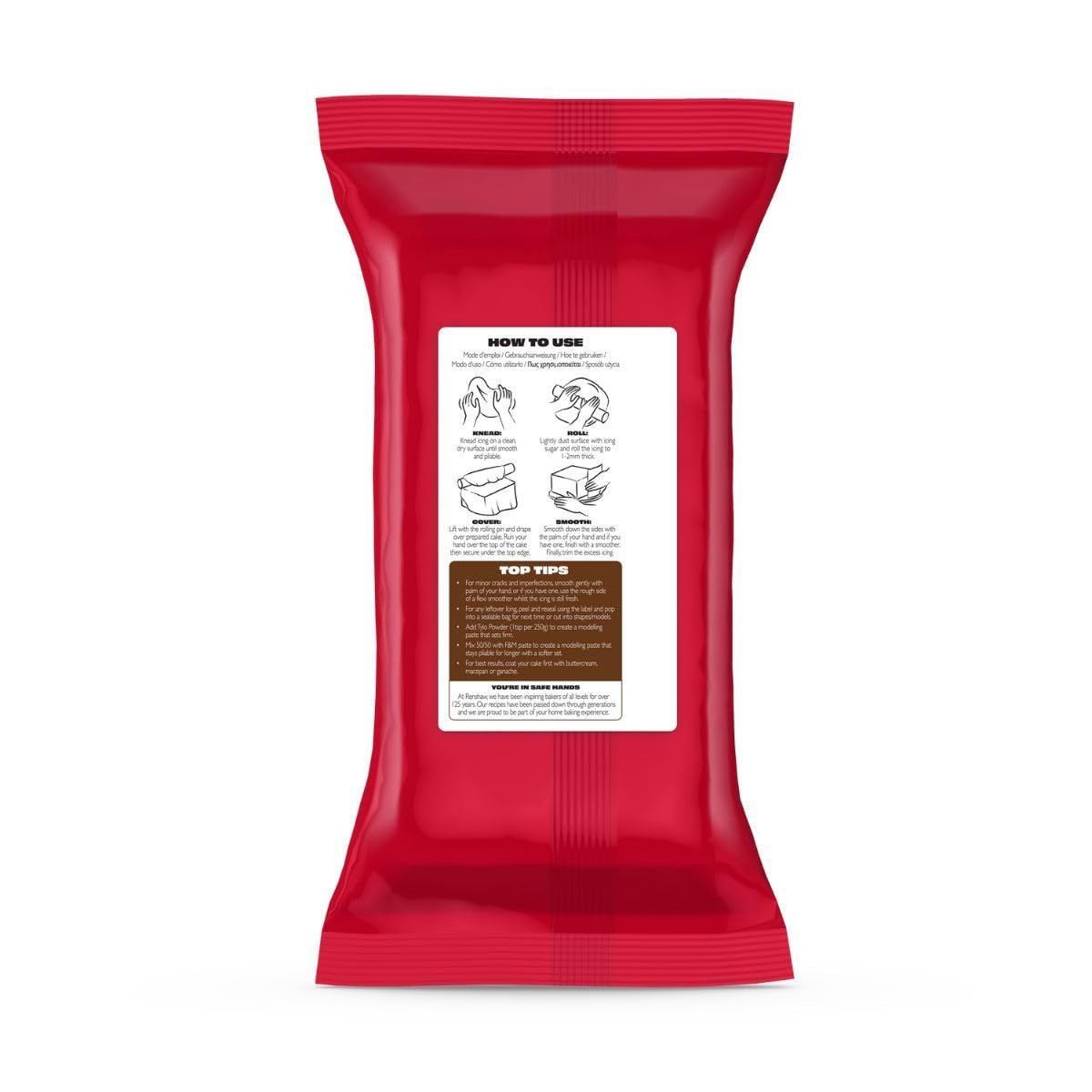 Ekstra Fondant Chokoladebrun 1 kg - Ekstra elastisk fondant med vaniljesmag, perfekt til dækning af kager - Chokoladebrun - 1 kg Sukkerpasta Naty Shop