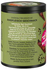 Ostmann Gewürze - Lad os gøre som oksekød | Rindfleisch-Geschmack für ungewürzte Fleischersatzprodukte | Gewürzsalz for Seitan, Tofu og vegetarisk og vegansk Gerichte | 90 g i Metalldose genbrugsbar