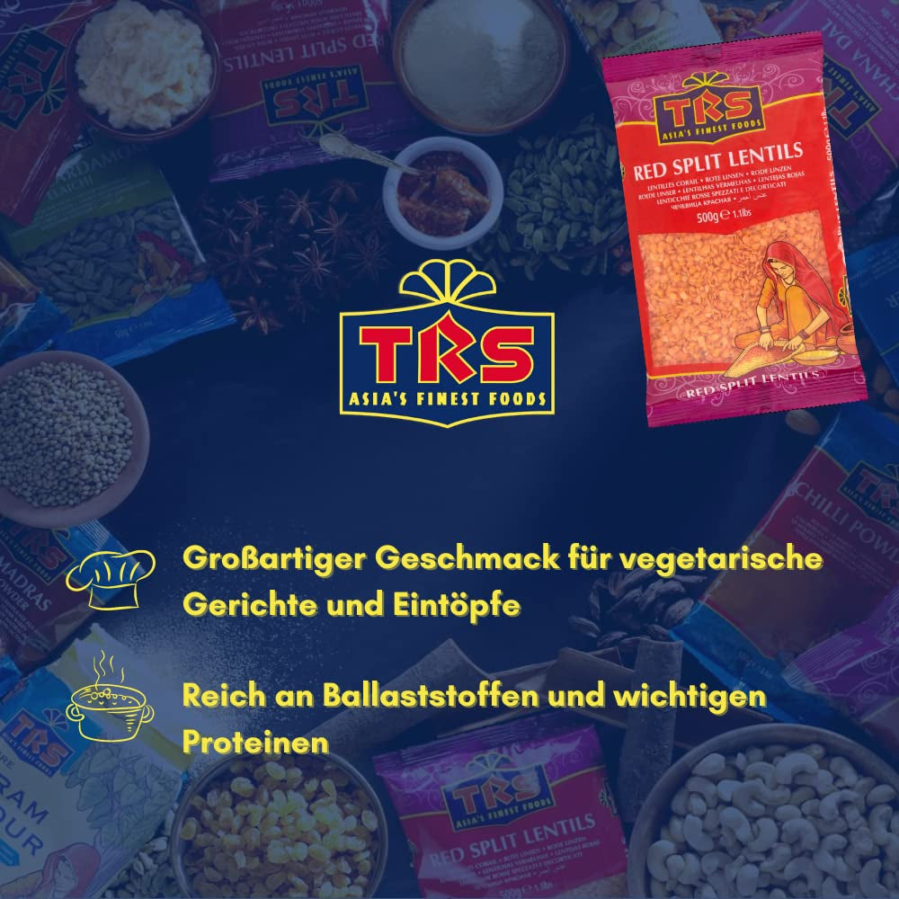 TRS - Røde linser - (1 x 500 g)