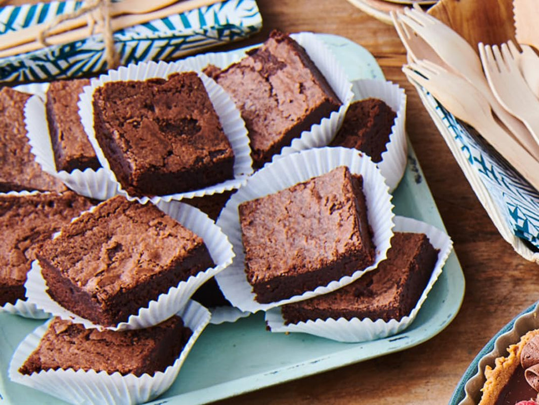 Mix Für Fudge Brownie: Einfach Zu Berübenender, Extrem Fudgy Brownie Mit Richem Schokoladengeschmack, Halal. 500 G. Blanding til bagning og madlavning Naty Shop
