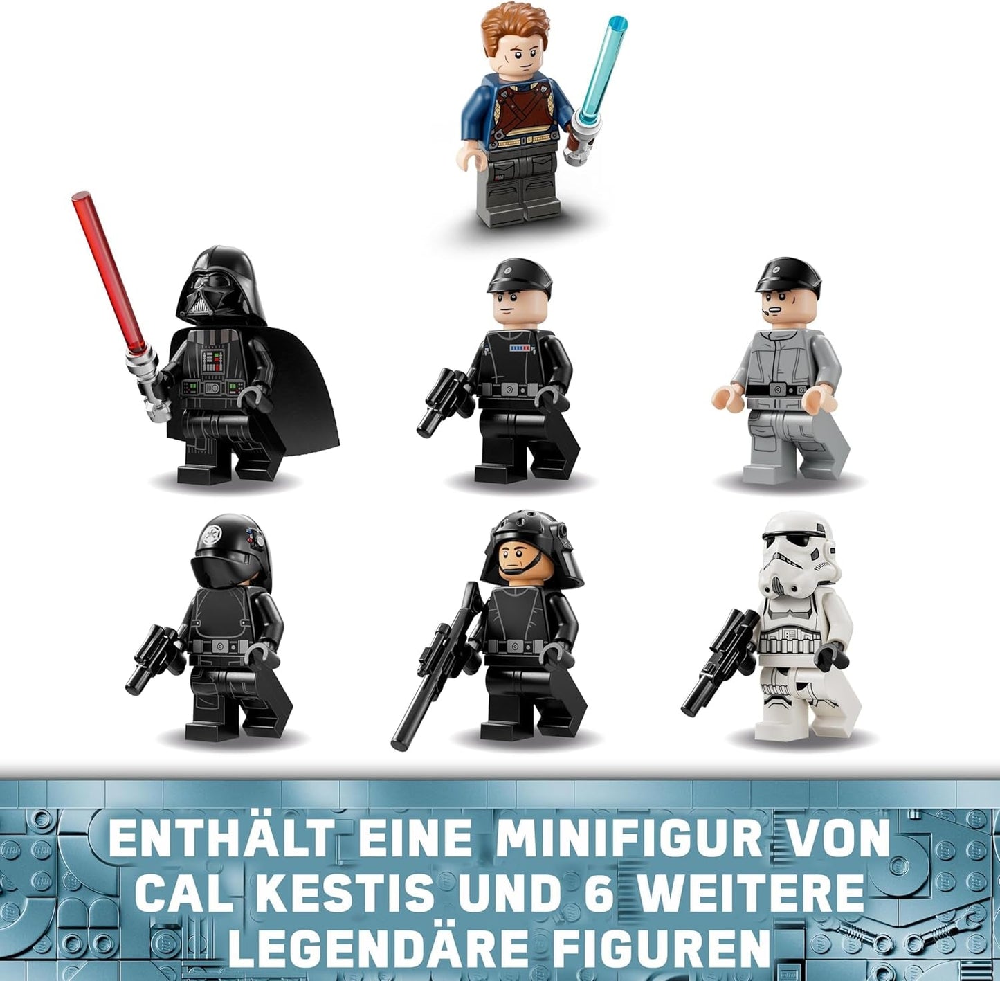 LEGO Star Wars Imperial Star Destroyer, rumskibssæt, byggelegetøj, Darth Vader og Cal Kestis legesæt, fødselsdagsgave til drenge, piger og fans 75394 Byggesæt Besuche den LEGO-Store