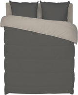 Bleu Câlin bicolor vendbar quilt til 2 personer, microfiber, bordeaux/peber, 220X240 cm Dyner og dyner Naty Shop Grafit/ildfast ler 140 X 200 Cm