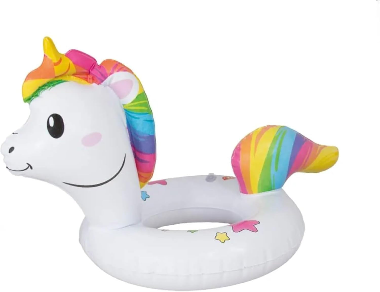 Heless 6601 - Henri Unicorn svømmering til dukker, størrelse 28-35 cm, til pool, sø og badehygge