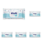 Kindii Natural Balance vådservietter til babyer – (1 x 60 stk.) Vådservietter til babyer og børn – Beskyttende, Aloe Vera, Delikat duft – 60 stk.
