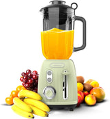 Cecotec Standmixer Retro Power Sort Titanium Retrogrøn. 1200W Maximale Leistung, 2 Geschwindigkeiten, 4-Klingen-Messer Mit Schwarzer Titanbeschichtung og 1,5L Krug, Vintage-Design i Grün Kitchen Naty Shop Green