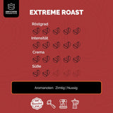 KING'S COFFEE - EKSTREM RISTE - Espresso Intenso bønner - meget lav surhedsgrad - lille batch ristning fra Italien - kaffebønner til fuldautomatiske maskiner og portafilter maskiner - 1 kg