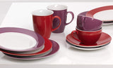 Ritzenhoff & Breker Doppio kaffestel, 12 dele, porcelæn, rød