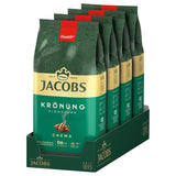 Jacobs Krönung fløde, hele bønnekaffe, pakke med 4 (4 x 1000 g)
