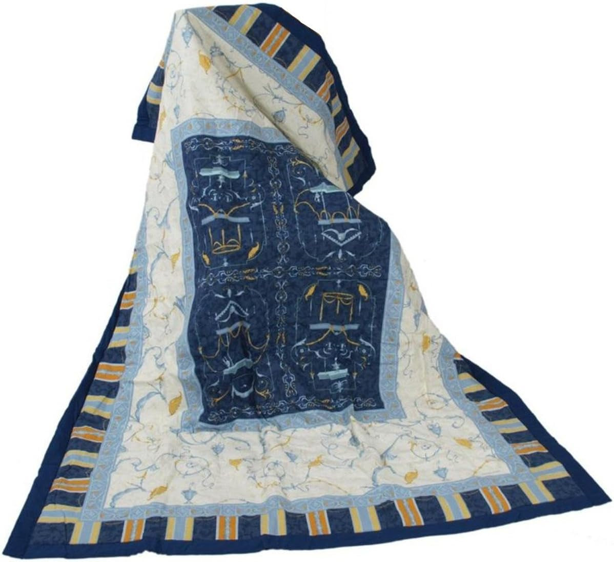 Bassetti OPLONTIS Plaid, blå, 135X190 cm Senge og tæpper Bassetti 135X190 Cm
