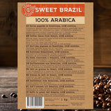 COFFEE CRUISE Sweet Brazil Brasilianische Kaffeebohnen 1kg - Mittlere Röstung - Aroma Kakao und Schokolade - Für All Kaffeemaschinen - 100% arabisk