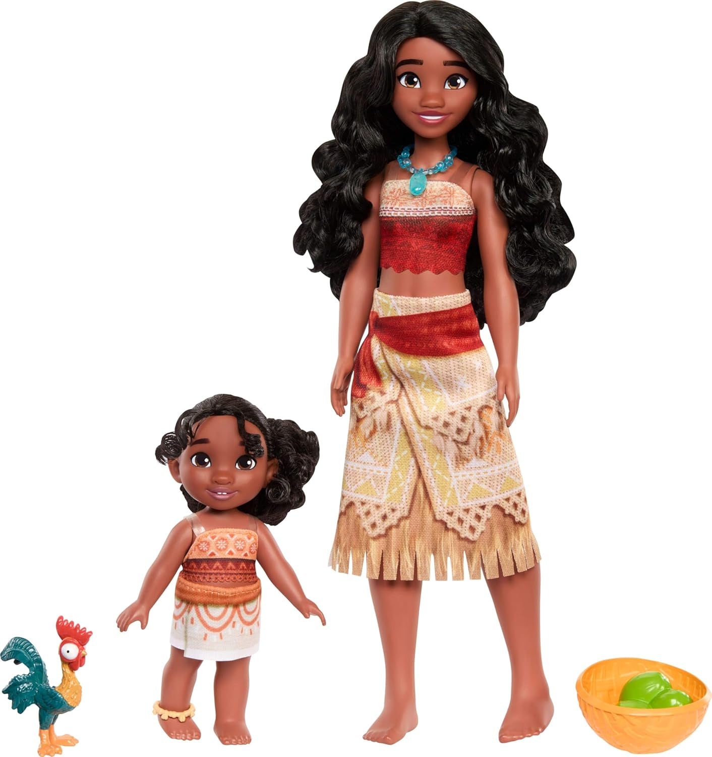 Mattel Disney Moana JBT41 Simea modedukke med ankeltilbehør 5 led og aftageligt tøj Filminspireret legetøj JBT41