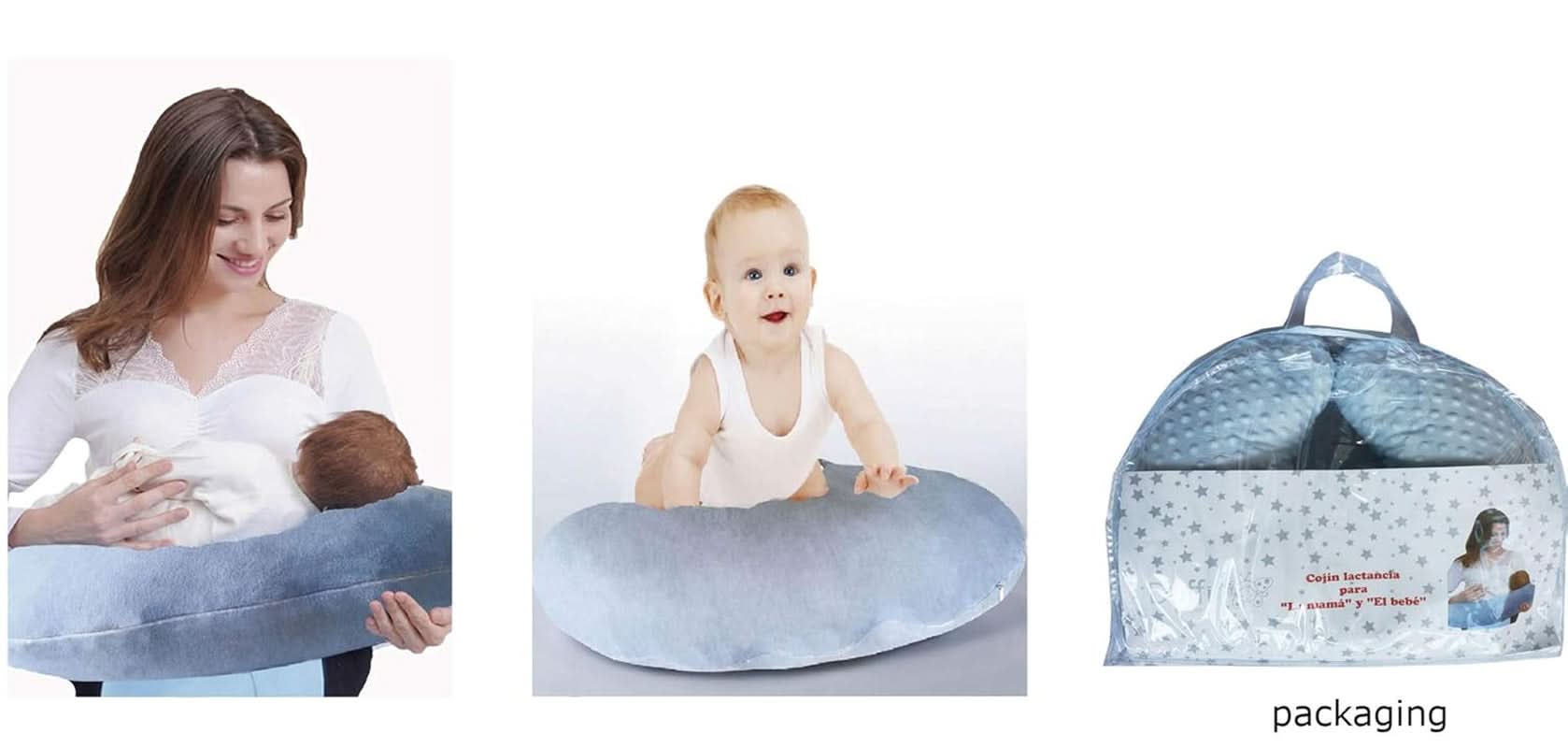 Ammepude, betræk og fyld, 50 X 60 cm Tilbehør Mad og Amning Bebe Naty Shop