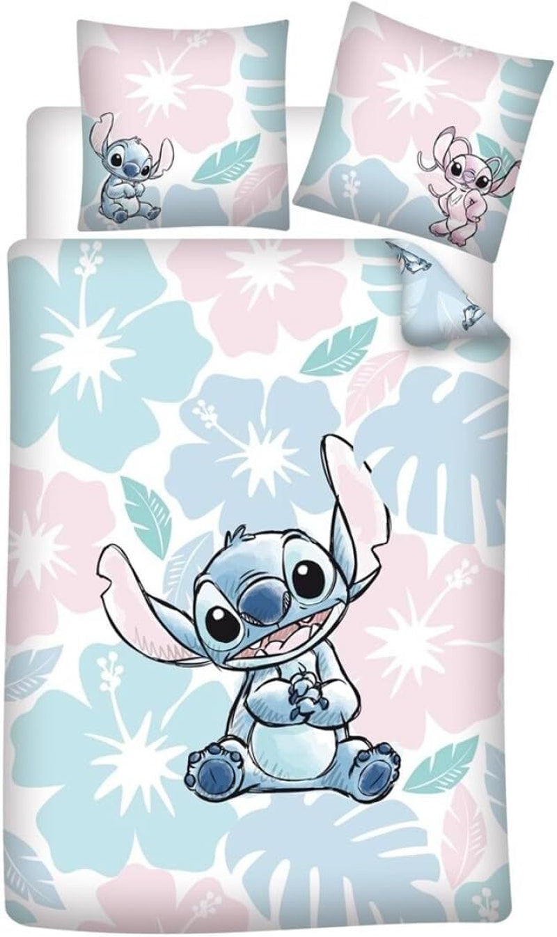 Stitch Flowers sengetøj Til enkeltseng Sengetøj - børn Naty Shop Standardtitel