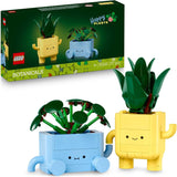 LEGO Botanicals Happy Plants - DIY sæt til børn med 2 kunstige blomster og 2 farverige urtepotter med tegneserieansigter - Gaveidé til piger fra 9 år - 10349 Byggesæt Besuche den LEGO-Store Standard titel