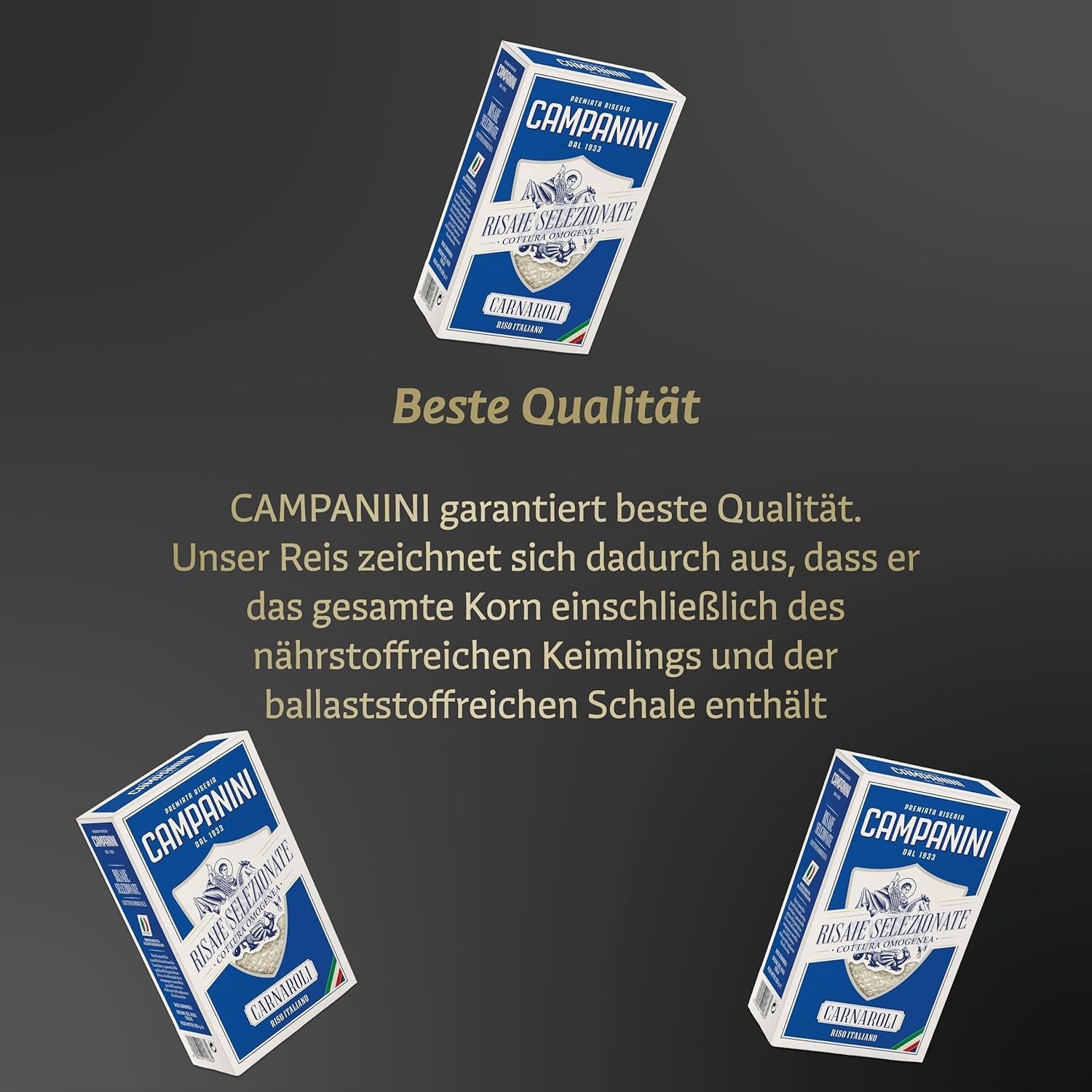 RISO CARNAROLI | Ris Risotto | 500 g fra Italien | Risottoer og supper | RISERA CAMPANINI