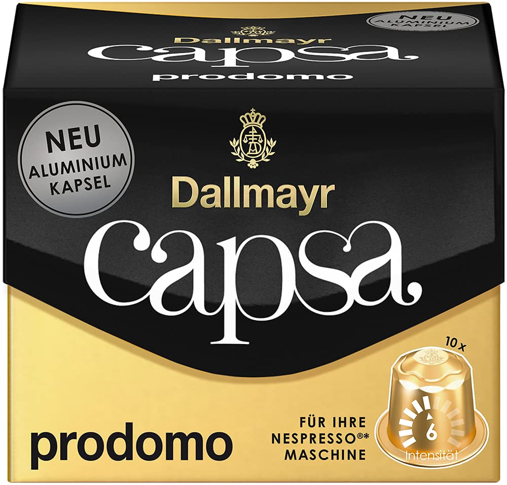 Capsa Lungo Belluno XXL, 39 Nespresso-kompatibel kapsel, 1er Pack (1 x 218 g) & Capsa prodomo, 56g