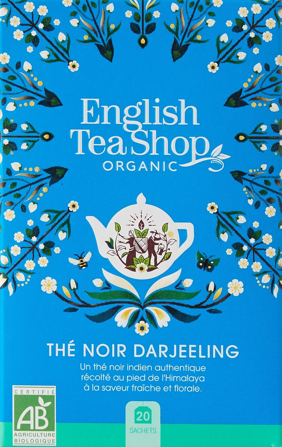 ETS - Darjeeling sort te, BIO, 20 teposer (pakke med 2)