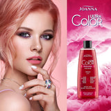 Joanna Ultra Color - Pink farvebalsam til blondt og lyst hår - Pastelrosa - Naturlig glans - Fjerner den gule nuance fra gråblondt hår - Midlertidig effekt - 150 ml Hårfarve Naty Shop