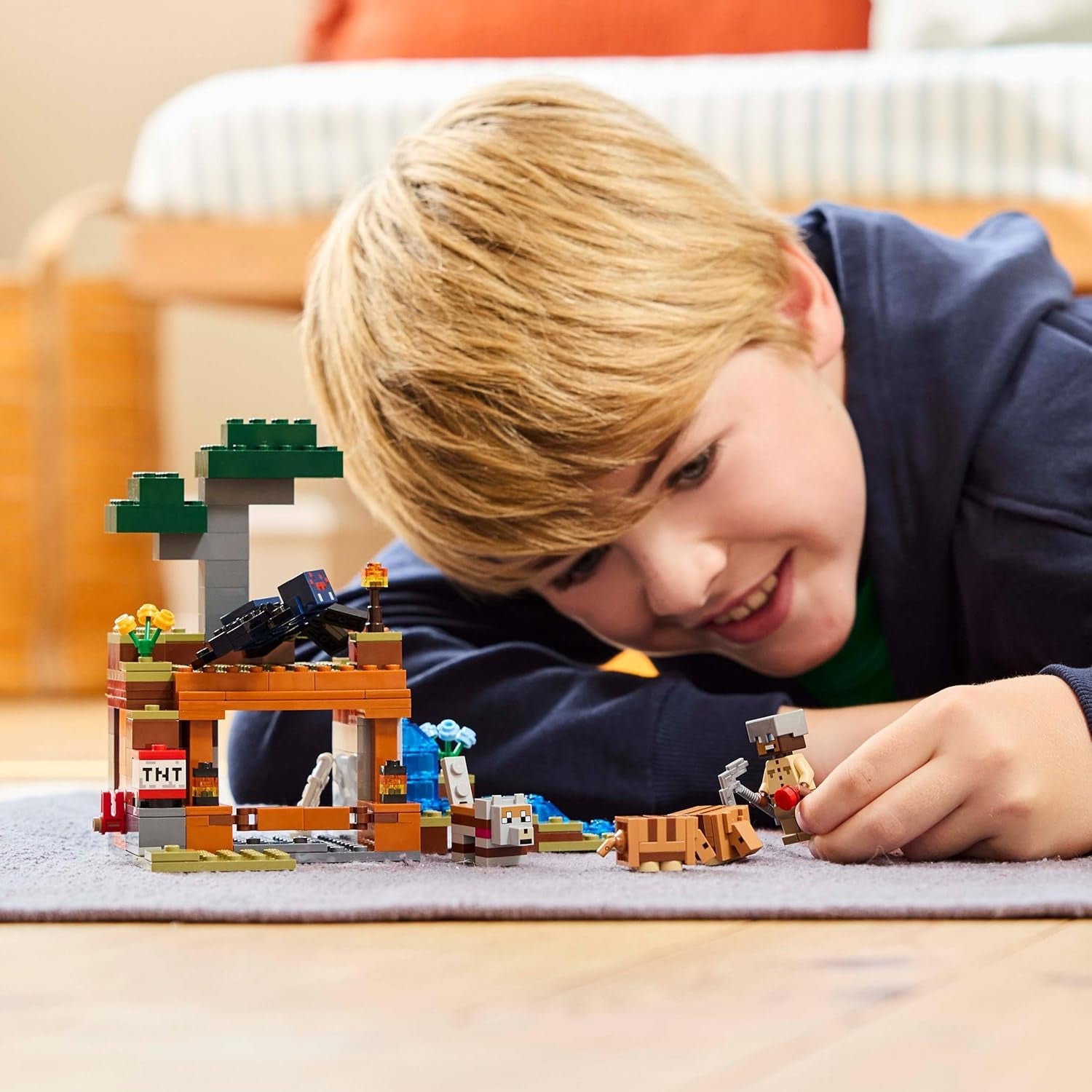 LEGO Minecraft Dungeon Mine Expedition Videospil Minifigur Sæt Karakterbygning Legetøj Gave til drenge og piger 8 år 21269 Byggesæt Besuche den LEGO-Store