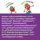 FRECHE FREUNDE Økologisk morgenmadsmüsli Eddas bærsprøde müsliblanding til skolebørn med frysetørrede jordbær Vegansk 6-pak (6 x 280 g)