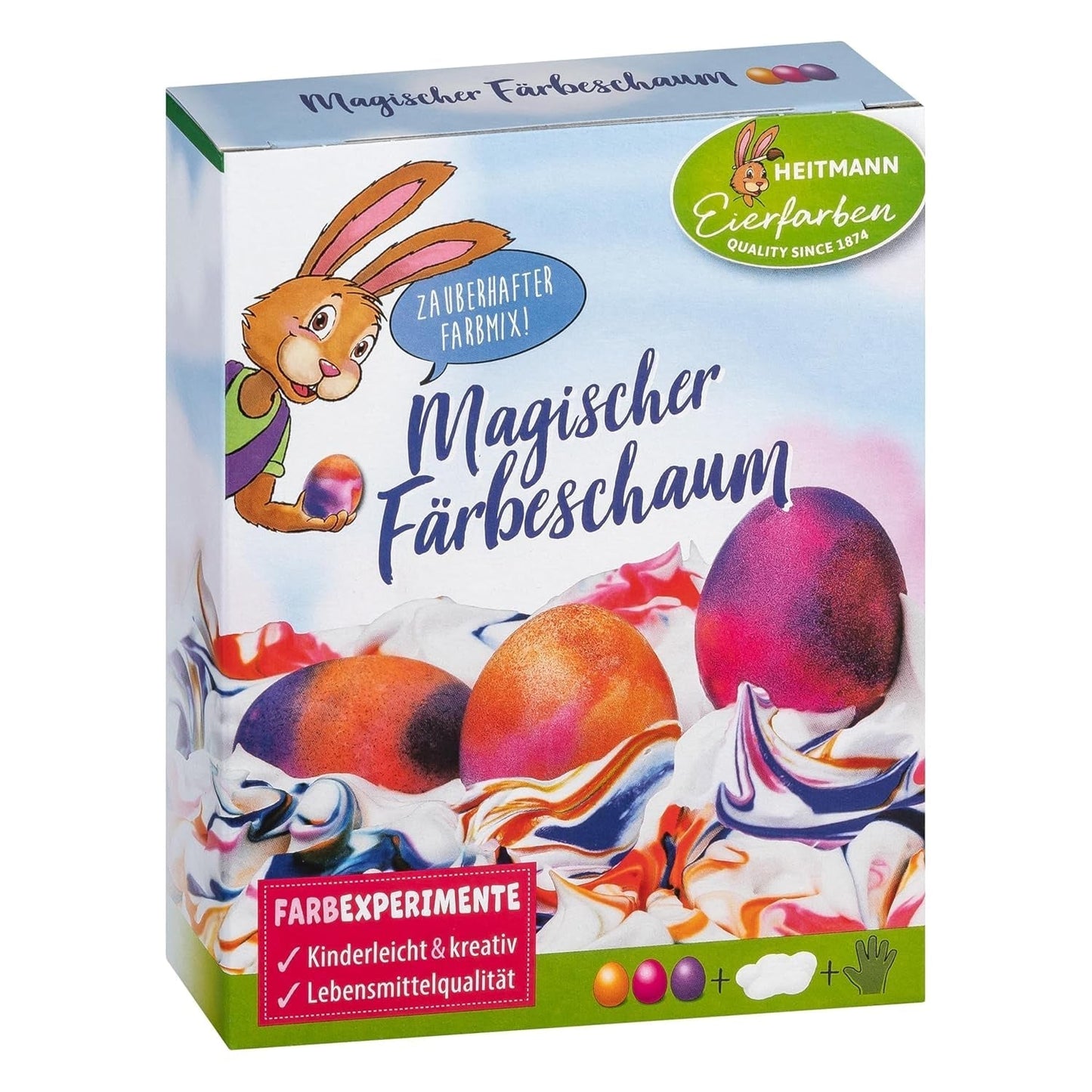 Heitmann Æggefarver - Æggeeksperimenter - Magisk Farveskum