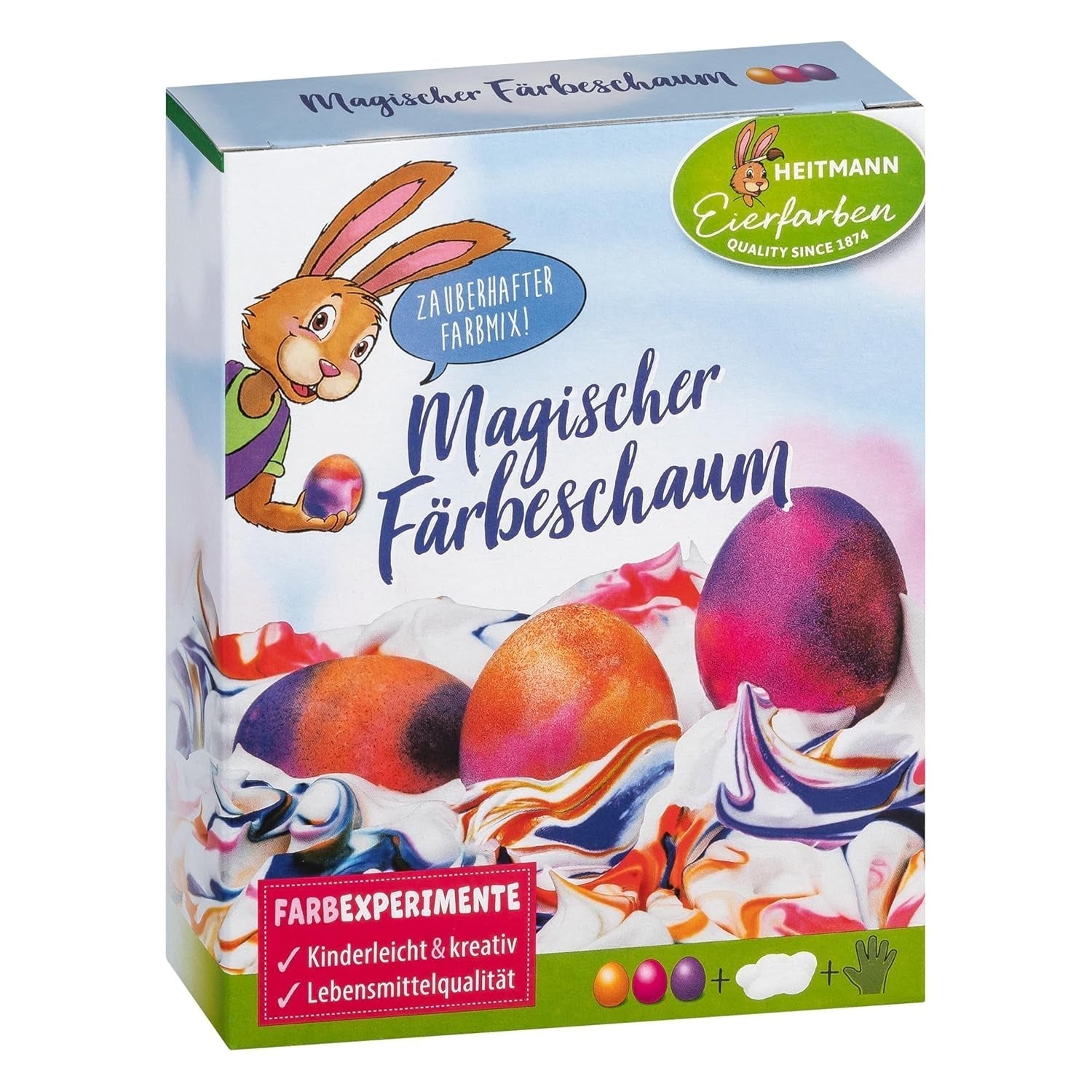 Heitmann Æggefarver - Æggeeksperimenter - Magisk Farveskum