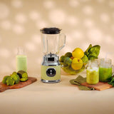 Cecotec Standmixer Retro Retrotwist Grøn. 800W Maximale Leistung, Pulse-Funktion, 4-Klingen-Messer Mit Schwarzer Titanbeschichtung og 1L Krug, Vintage-Design i Grün Kitchen Naty Shop
