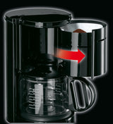 Braun KF 47 BK espressomaskine - Espressomaskine med filter og glaskaraffel til klassisk filterkaffe, aromatisk kaffe takket være OptiBrew systemet, anti-dryp system, automatisk sluk, sort