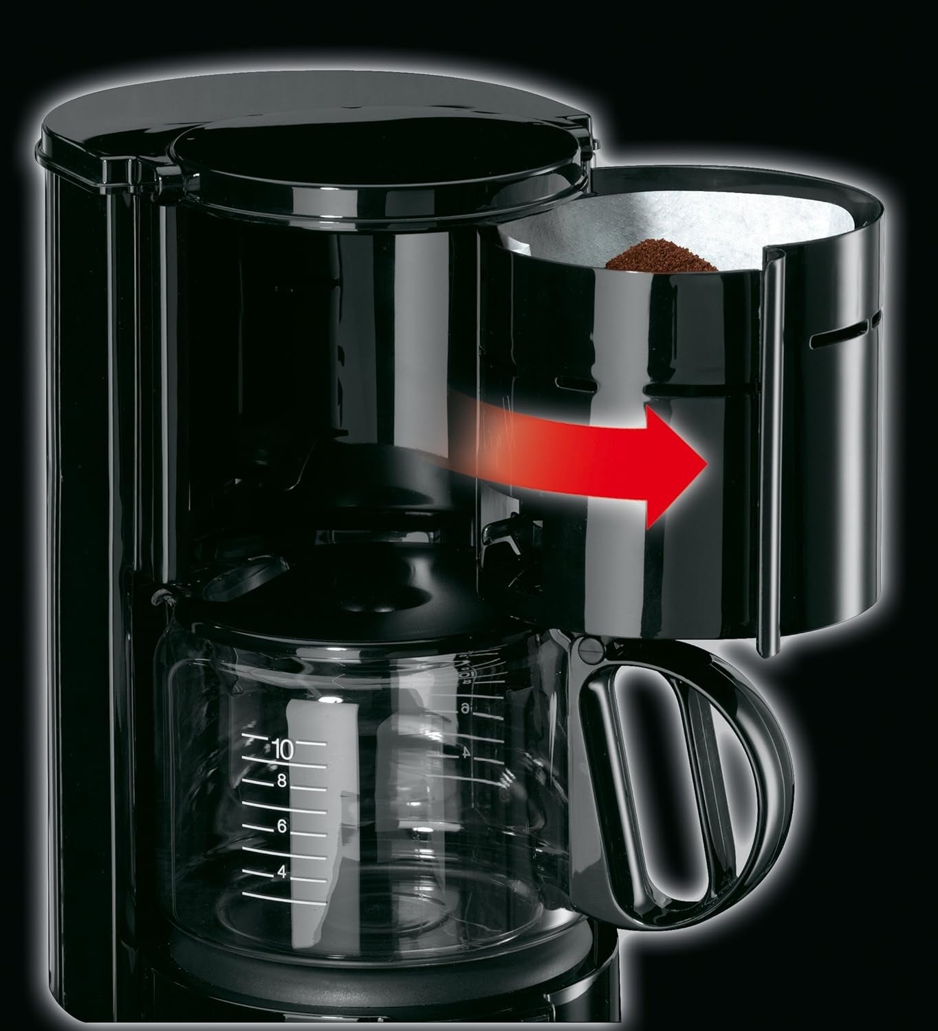 Braun KF 47 BK espressomaskine - Espressomaskine med filter og glaskaraffel til klassisk filterkaffe, aromatisk kaffe takket være OptiBrew systemet, anti-dryp system, automatisk sluk, sort