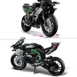 LEGO Technic Kawasaki Ninja H2R Motorcykel, Børn og voksne Fødselsdagsgave, Pynt, Legetøj, Model til drenge og piger fra 10 år+ 42170 Byggesæt Besuche den LEGO-Store