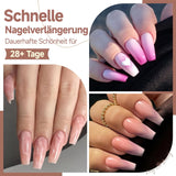 Ballerina Gel Neglespidser 216 stk. 12 Størrelser Soft Gel Negle Tips Full Cover Negle Extension Sæt Semi Matt DIY Home Art