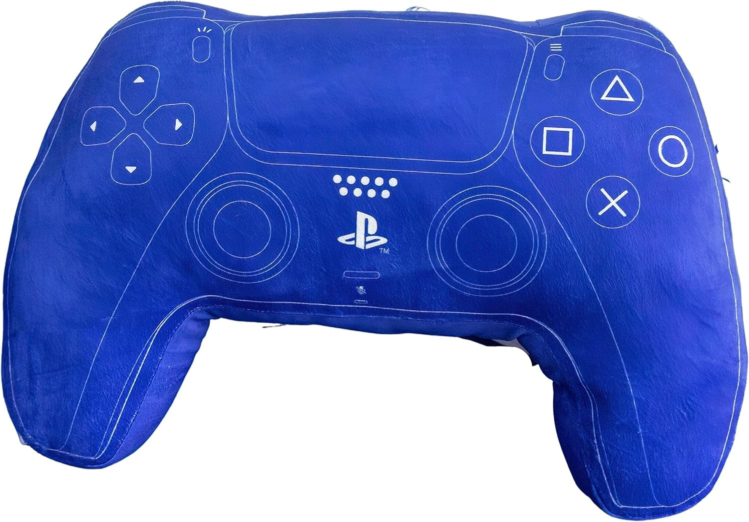 Character World: Officielt licenseret Playstation-controller-formet pude, håndsætdesign, fyldt plyspude | Perfekt til soveværelse eller legeindretning, Blue Naty Shop Standard Puder Standard Titel