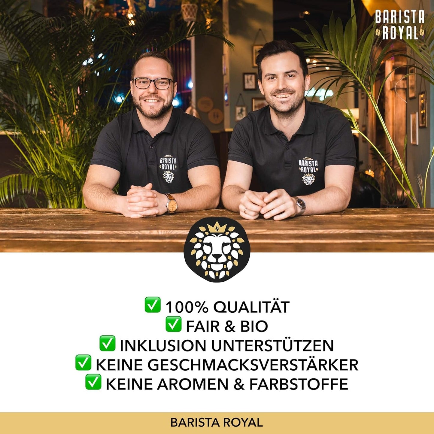 BARISTA ROYAL Bio Espressobohnen 1 kg "Gran Señor" | Frisk Kaffeebohnen direkte fra Honduras | 100% Arabica Espresso ganze Bohnen | Ideel til fuldautomatisk og Siebträger