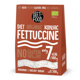Fettuccine Konjac Nudler Bio Shirataki Diet-Food - 300 g, lav-kulhydrat, sukkerfri, keto, vegansk, kaloriefattig, glutenfri og ægfri, lavet af konjac mel