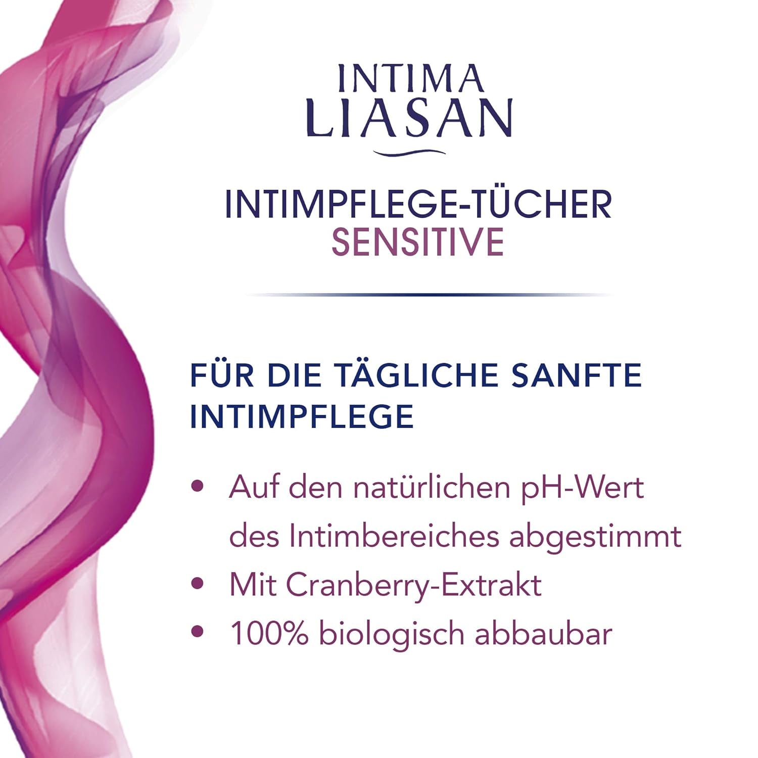 Intima Liasan by Sagrotan Sensitive intimplejeservietter, sæbe- og alkoholfri, 30 stk (pakke med 5)
