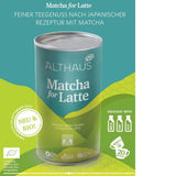 Matcha til latte Grøn teblanding med rørsukker, 400 g, vegansk, til 20 portioner