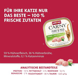 Voksen Pure & Mild våd kattefoder med kylling og katteurt (32 x 100 g), til følsomme katte, kornfri og sukkerfri, letfordøjeligt vådfoder med kylling