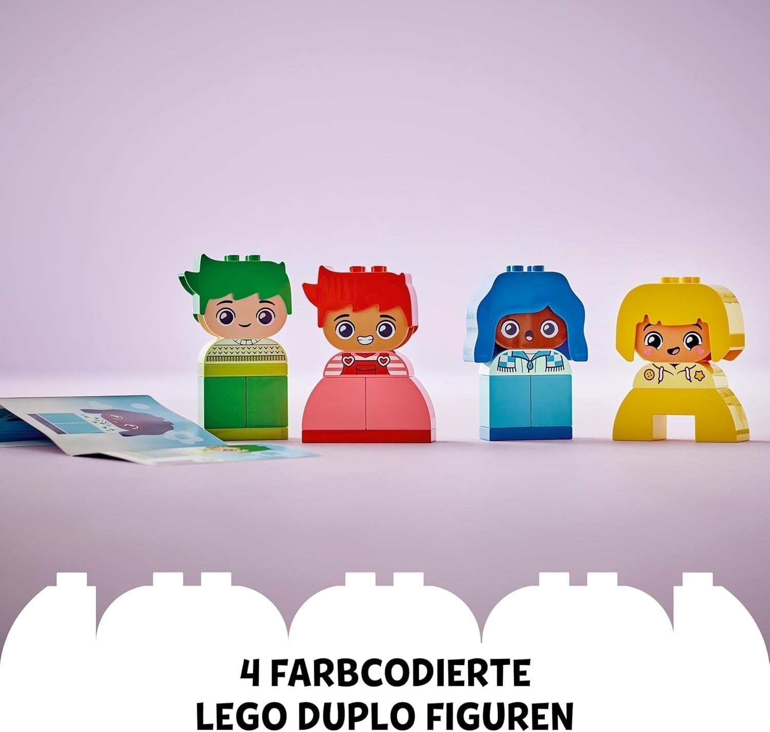 LEGO DUPLO Big Feelings, byggestablingsspil med 23 farverige klodser og 4 figurer, motorisk legetøj til fremme af den sociale og følelsesmæssige udvikling af små børn fra 18 måneder 10415 Byggesæt Beuche den LEGO-Store