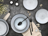 CreaTable, 23964, Serie Malmö, 18-teiliges Geschirrset for 6 Personen, Teller Set fra Steinzeug, spülmaschinen- og mikrowellengeeignet, Qualitätsproduktion