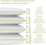 Ortopædisk nakkestøttepude til 80X40, 800X400 mm, viskoelastisk pude, visco pude, pude, memory foam nakkepude, visco skum, søvn, hvid (710 X 420 X 120 mm) Cervikal ortopædiske puder Naty Shop