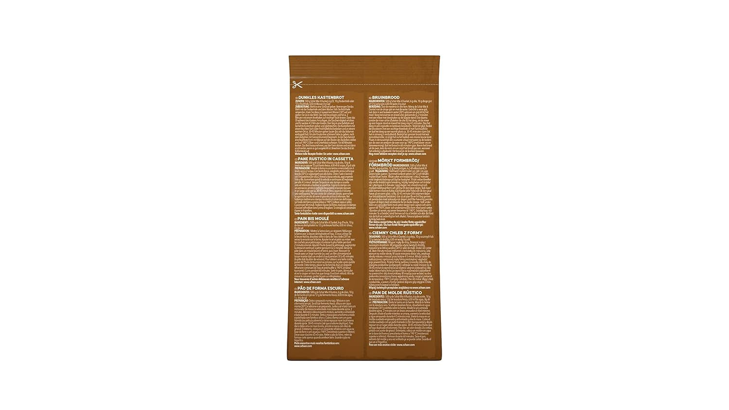Mix It Dunkel Backmischung Glutenfrei 1Kg, 10Er Pack Blanding til bagning og madlavning Naty Shop
