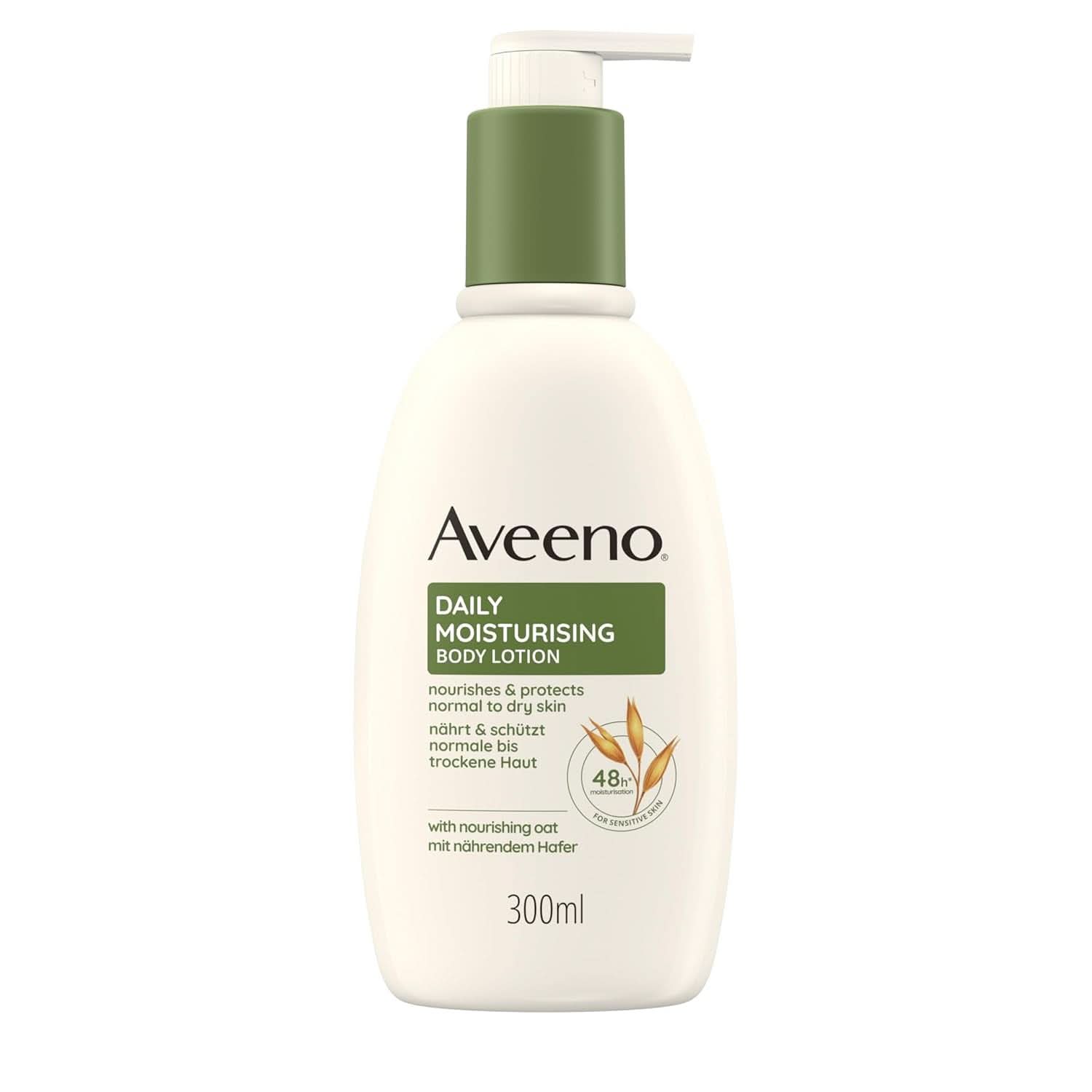 Aveeno Daily Moisturizing Body Lotion, 300 ml Kosmetik og skønhed Naty Shop Til meget tør følsom hud