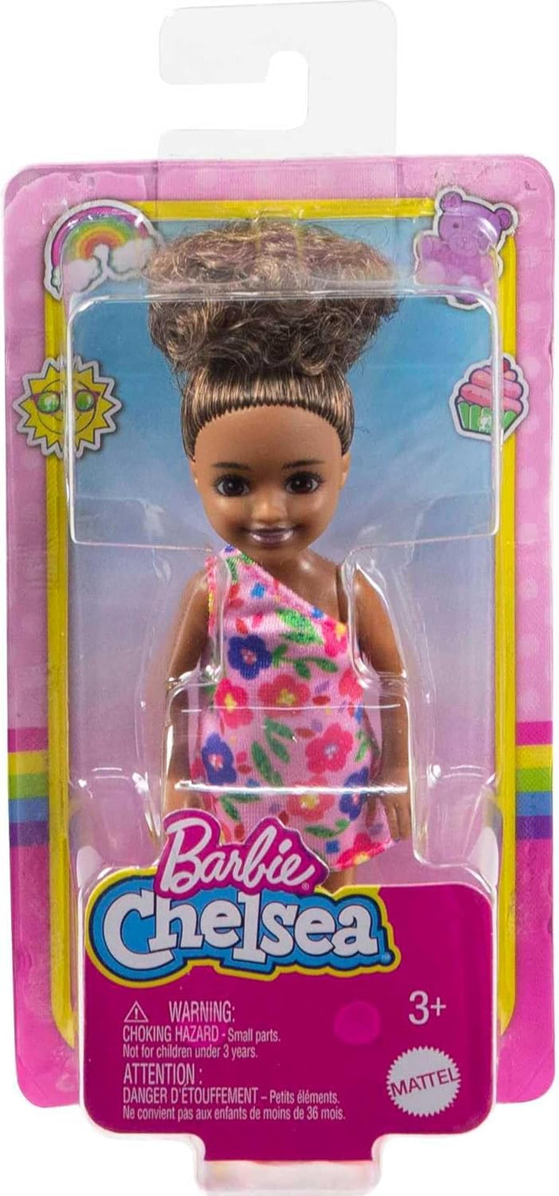 Barbie Chelsea Club – HGT07 – 15 cm artikuleret blandet race pige Pink Flower Doll