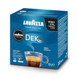 Lavazza A Modo Mio Dek Cremoso, 256 kaffekapsler, til koffeinfri espresso med aromatiske noter af mandler og canditis, 100% Arabica, intensitet 7/13, mellemristet, 16 pakker