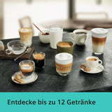 Automatisk espressomaskine Siemens EQ.6 plus s700 TE657503DE, til mange kaffespecialiteter, mælkeskummer, keramisk kværn, dobbelt kaffefunktion, anti-kalk, automatisk damprensning, 1500 W, rustfrit stål