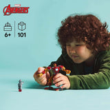 LEGO Marvel Iron Man Mech vs. Ultron - Superheltelegetøj med 2 minifigurer - Actionfigur med bevægelige arme, ben og fingre - Gave til drenge og piger i alderen 6+ 76307 Besuche den LEGO-Store byggesæt