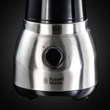 Russell Hobbs Standmixer 2-I-1 [1,5L Glasbehälter Mixer & 0,6L Mini Smoothie Maker -To-Go-Trinkflasche Inkl. Deckel] Spülmaschinenfest, Impuls-/Ice-Crush Funktion, Becher BPA Frei, Edelstahl 23821-56 Kitchen Naty Shop