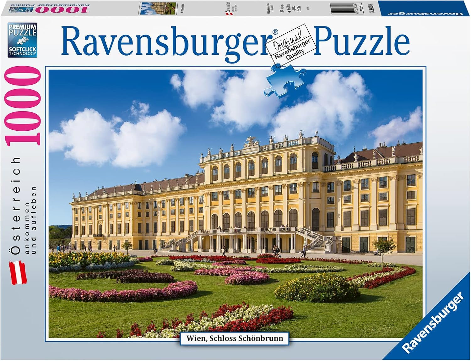 Ravensburger Puslespil 12000353 - Schönbrunn Slot - 1000 brikker puslespil til voksne og børn over 14 år, Puslespil Naty Shop Old Design