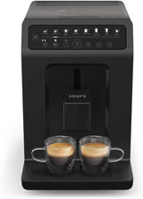 Krups EA897B Evidence ECOdesign automatisk espressomaskine, automatisk espresso- og cappuccinofunktion, Quattro Force-teknologi, one-touch mælkekopper, 8 forudindstillinger, mælkesystem, 1450W